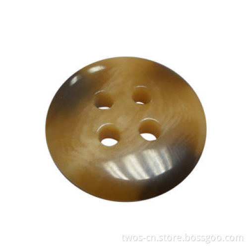 Imitation Horn Polyester Button, Various Patterns and Designs are Available